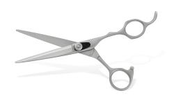 A black plate on our scissors represent a serration scissor.